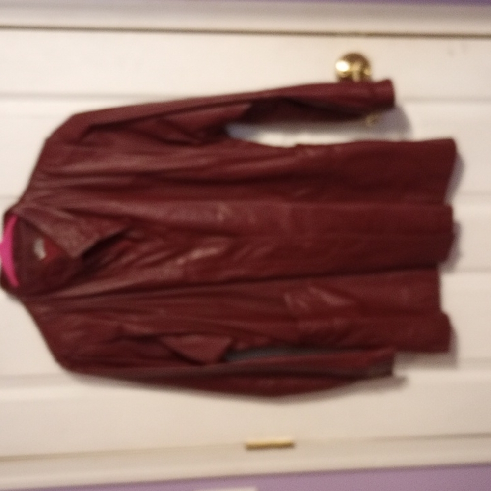 Women's vintage leather coa sz 12